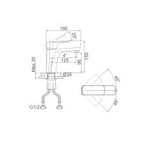 Товар: Смеситель для раковины D&K Berlin , белый арт-DA1432126 - фото 2 Смеситель для раковины D&K Berlin , белый арт-DA1432126 — фото 2, Смесители для раковины