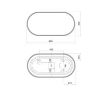 Товар: Зеркало с подсветкой IDDIS Uniq 3 в 1, два навеса, 90/45 см арт-UNI9045i98 - фото 3 Зеркало с подсветкой IDDIS Uniq 3 в 1, два навеса, 90/45 см арт-UNI9045i98 — фото 3, Зеркала в ванную комнату