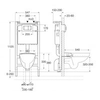 VICTORIA Комплект 4 в 1 (инсталляции+подв. унитаз+сиденье с механизмом Soft-Closing+смывная клави арт-7893100000 — фото 2, Комплекты унитаз + инсталляция