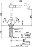 Товар: Смеситель для раковины Paffoni Belinda FBLV075CR - фото 3 Смеситель для раковины Paffoni Belinda FBLV075CR — фото 3, Смесители для раковины