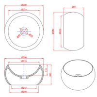 Товар: Раковина Palla круглая, белый матовый, MonteBianco арт-12033 - фото 5 Раковина Palla круглая, белый матовый, MonteBianco арт-12033 — фото 5, Раковины накладные