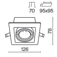 Встраиваемый светильник Technical DL008-2-01-B — фото 3, Точечные светильники