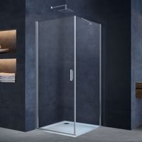 Душевой уголок Alpha , 950*900, хром, стекло прозрачное арт-VSR-3ALP9095CL — фото 3, Прямоугольные душевые уголки