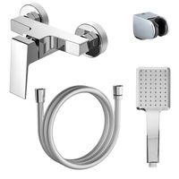 Смеситель для душа Azario EDDIE с ручным душем, керамический картридж, без излива, хром арт-AZ-WQY338207C — фото 6, Смеситель для душа