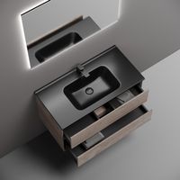 Тумба подвесная SANCOS Marmi 2.0 890х445х520 с двумя ящиками оснащенными доводчиками скрытого монтажа, дуб галифакс натуральный, арт. арт-MR2.090EG — фото 8, Тумбы под раковину