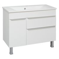 Тумба напольная AXIOMA 100 /1дв+2ящ/ AQUA DE MARCO 2100WGAXI/F — фото 2, Тумбы под раковину