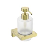 Tivoli Диспенсер для жидкого мыла, латунь/матовое стекло, золото шлифованное арт-AQM7312BG — фото 1, Диспенсеры для жидкого мыла
