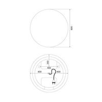 Зеркало с подсветкой и термообогревом, 80 см IDDIS Bild (BIL80T0i98) — фото 1, Зеркала в ванную комнату