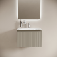 Тумба подвесная SANCOS Code 590х453х400, c одним ящиком оснащенным доводчиками, цвет серая платина , арт. арт-CD60GP — фото 1, Тумбы под раковину