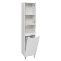 Шкаф-пенал напольный VIKTORIA 40 с корзиной /правый/ AQUA DE MARCO 3040CVIC/R — фото 4, Шкафы для ванной