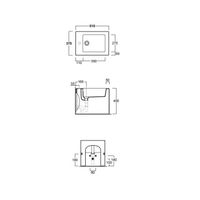 Биде SIMAS FROZEN Напольное приставное с одним намеченным отверстием в центре цвет белый FZ04 — фото 2, Биде напольные