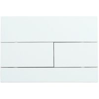 Кнопка смыва Veconi FLUSH V7, FLV7-W, 240х162х10, пластик, белый глянец — фото 1, Кнопки смыва