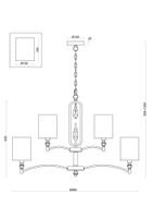 Подвесной светильник Freya FR1007PL-12BS — фото 2, Подвесные светильники