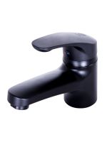 OneLife смеситель для раковины однорычажный полимерный с гигиеническим набором, черный арт-P01-022b — фото 3, Смесители для раковины