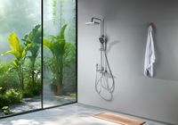 ПОЛАРИС душевая система (смеситель для ванны) 295х195мм арт-AQ3040CR — фото 13, Душевые стойки