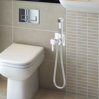 Смеситель скрытого монтажа с гигиенической лейкой KRISTAL, KRI22-410 — фото 1, Гигиенические души