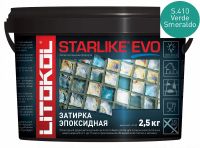 Затирка эпоксидная Litokol STARLIKE EVO S.410 VERDE SMERALDO 485380003 — фото 1, Затирка для плитки