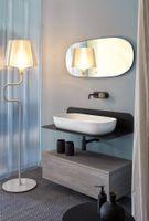 Зеркало Scarabeo с подсветкой с розеткой и выключателем 100х45 овальное арт-2207 — фото 2, Зеркала в ванную комнату