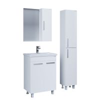 Шкаф-зеркало "НЕО-70 см" универсал. белый 207023 — фото 1, Зеркальные шкафы в ванную