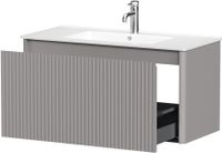 Тумба под раковину Allen Brau Gravity 100 1.370018.PGM платина матовый — фото 6, Тумбы под раковину