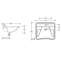 Кронштейн SIMAS SPECIALI для раковины для инвалидов ST200 — фото 3, Крючки для полотенец