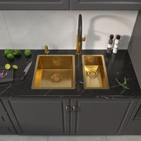 Товар: Кухонная мойка Reflexion Iseo RX2250GD брашированное золото - фото 72 Кухонная мойка Reflexion Iseo RX2250GD брашированное золото — фото 72, Кухонные мойки