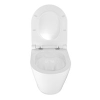 Унитаз подвесной Azario Nova 360х480х360 безободковый, с ультратонким сиденьем микролифт арт-AZ-2217 — фото 4, Подвесные унитазы