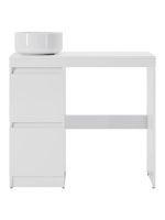 Orange Sistema Тумба напольная под стиральную машину с раковиной, белый арт-STM-100TUW+B07-345W — фото 6, Тумбы с раковиной