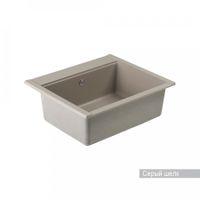 Мойка для кухни Делия 60 602х517х218 мм, серый шелк 1A715232LD250 — фото 3, Кухонные мойки