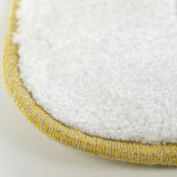 Коврик д/ванной комнаты 60х60 см., вышивка логотип MIGLIORE, белый, окантовка золото арт-31927 — фото 3, Коврики для ванной комнаты