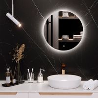 Зеркало с LED-подсветкой MILAN (50) круглое /AQUA DE MARCO MIL50 — фото 1, Зеркала в ванную комнату