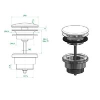 Товар: Донный клапан GLOBO для раковин цвет крышки SENAPE FI024SE - фото 3 Донный клапан GLOBO для раковин цвет крышки SENAPE FI024SE — фото 3, Донные клапаны