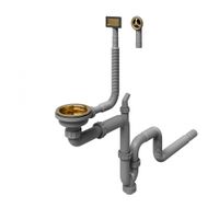 Арматура сливная MILACIO MCU.015.GD брашированное золото — фото 1, Прочие комплектующие для слива и канализации