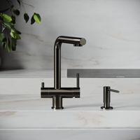 Смеситель для кухни SANCOS Foster с возможностью подключения фильтра для воды, цвет вороненая сталь, арт. SC4014GG — фото 4, Смесители для кухни