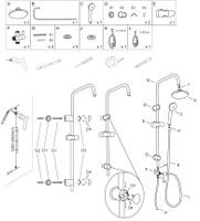 Душевая стойка Aquanet Passion R AF300-70-R-B — фото 4, Душевые стойки