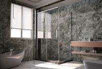 Душевой угол Veconi Premium Trento PTC-SP-40CH, 1400х1000x2000, хром, стекло прозрачное PTC40-SP-140100-CH-01-C4 — фото 1, Прямоугольные душевые уголки