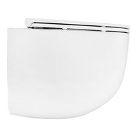 Унитаз подвесной Azario FOTE 340х480х350 безободковый, слив "Скрытое Торнадо", с быстросъемным сиденьем микролифт арт-AZ-116-UQ3 — фото 11, Подвесные унитазы