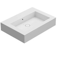 Раковина GLOBO INCANTHO подвесная или на столешницу с одним намеченным отверстием цвет белый IN071ABI — фото 1, Раковины накладные