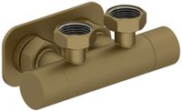 Вентиль Вентиль Сунержа 2х3/4" угловой скрытый-скрытый EU50 Матовое золото 032-1418-3434 — фото 3, Комплектующие для полотенцесушителей