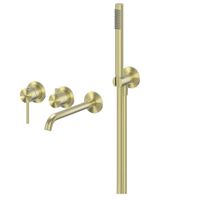 Смеситель ABBER Wasser Kreis 316 AF8130BG для ванны скрытого монтажа, золото брашированное — фото 1, Смесители для раковины