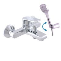 Смеситель Colorado для ванной с душевым комплектом, держатель подвижный, арт-CO154.5/2 — фото 3, Смеситель для ванны