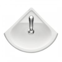 Умывальник угловой "Радиан" 40,5х37,4 см. с отв.1 сорт SANTERI 131309S0010B0 — фото 2, Раковины подвесные