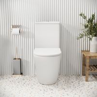 Унитаз напольный Grossman Color (620х365х810) безободковый,белый матовый с тонкой крышкой,микролифт,2 места арт-GR-4480MS — фото 5, Напольные унитазы