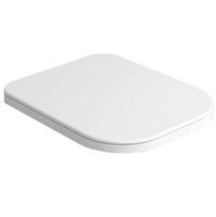 Сиденье с крышкой SIMAS HENGES с микролифтом быстросъемное цвет белый матовый петли хром HE004.BM — фото 1, Сиденья для унитаза