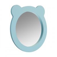 Зеркало КАСПЕР МИШКА , круглое, голубой матовый 1A283302CR0E0 — фото 2, Зеркала в ванную комнату