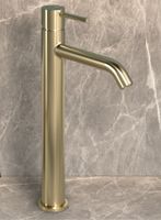 Товар: Смеситель для раковины Bossini Teo Z00703.043 высокий с донным клапаном цвет золото сатинированное - фото 1 Смеситель для раковины Bossini Teo Z00703.043 высокий с донным клапаном цвет золото сатинированное — фото 1, Смесители для раковины