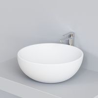 Раковина Ambassador Queen (450*450*175) БЕЛАЯ МАТОВАЯ арт-116T20101 — фото 4, Раковины накладные