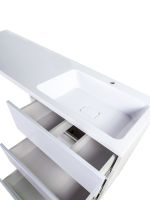 Orange Sistema Тумба напольная с правой раковиной 130 см под стиральную машину, белый арт-ST-70TUW+RAR — фото 6, Тумбы с раковиной