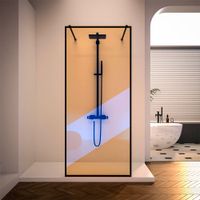 Душевая перегородка Veconi Korato KR-90BС, 1100x2000, черный матовый, хамелеон KR90BC-110-09-C4 — фото 1, Душевые перегородки