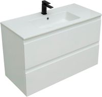 Тумба под раковину Allen Brau Eclipse 100 1.E1003.WM белый матовый — фото 5, Тумбы под раковину